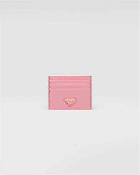 pink prada cardholder|Prada billfold wallet.